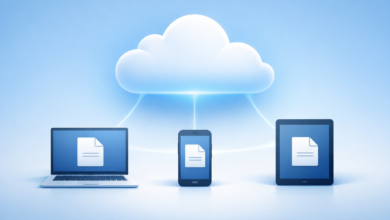 Cloud storage concept